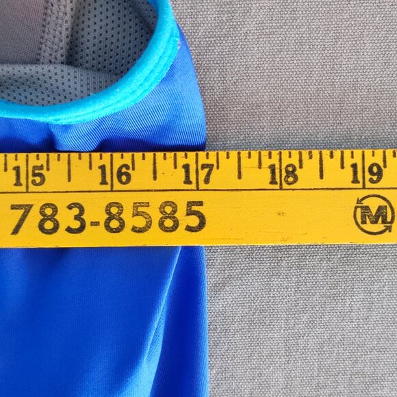 Nike Dri-Fit sports wear power back top women's size 1X blue, in-built bra - Picture 10 of 11